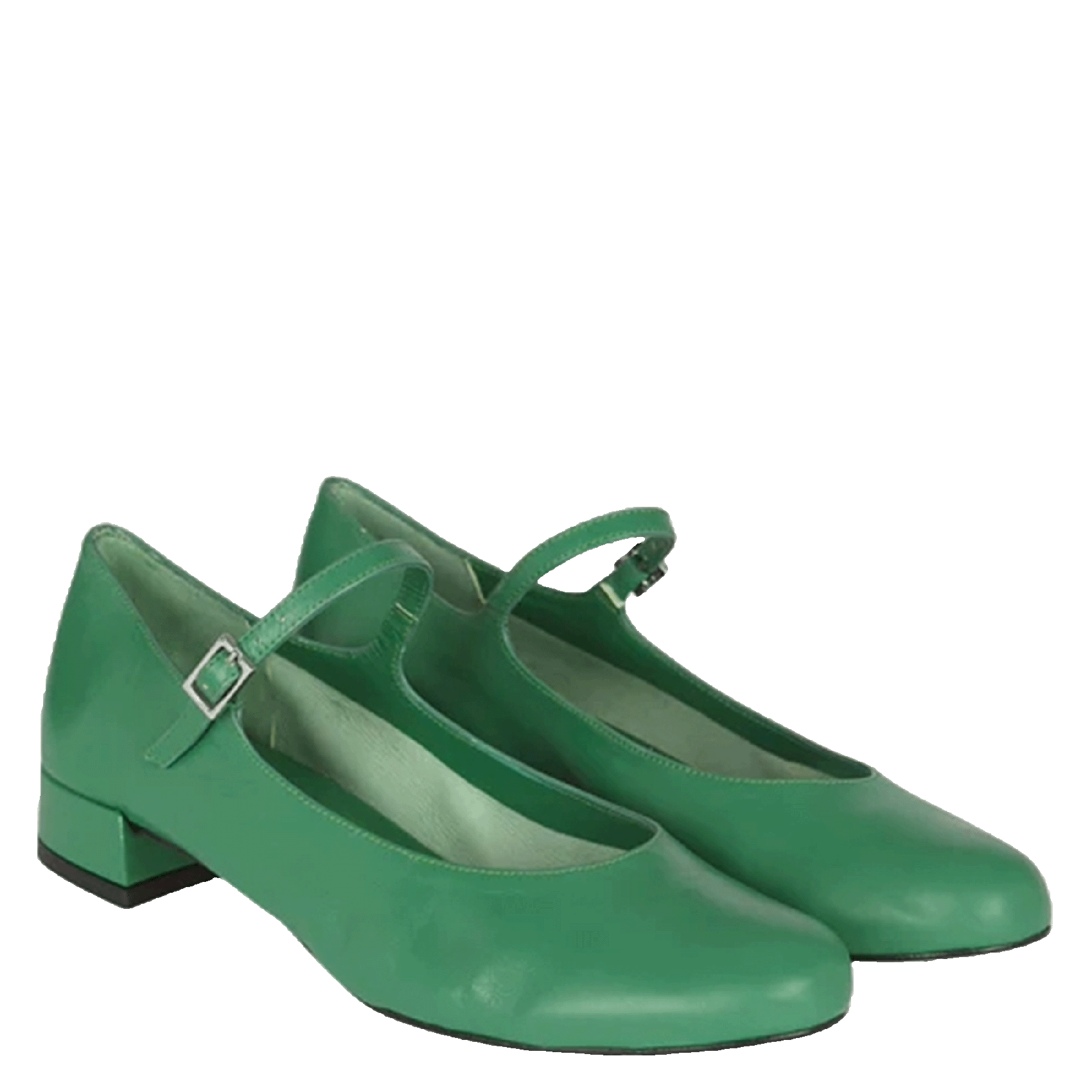 EMILIA - Ballerines en cuir | Vert