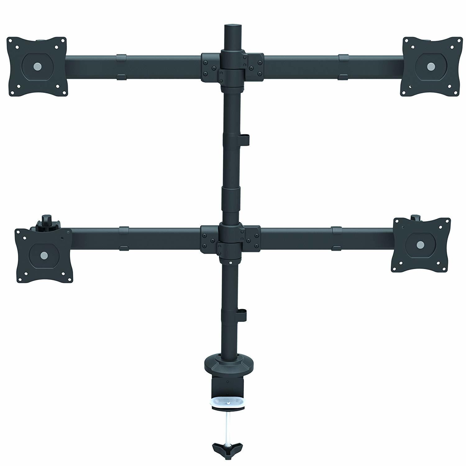 StarTech.com Support de bureau articulé pour quatre écrans - Acier robuste