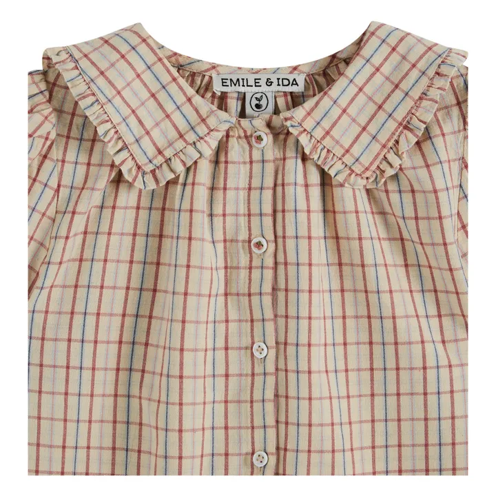 Emile et Ida Blouse Carreaux | Vanille
