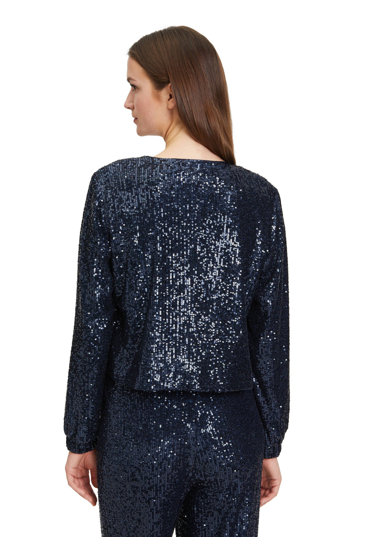 Betty & Co| Damen Blazer-Jacke mit Pailletten