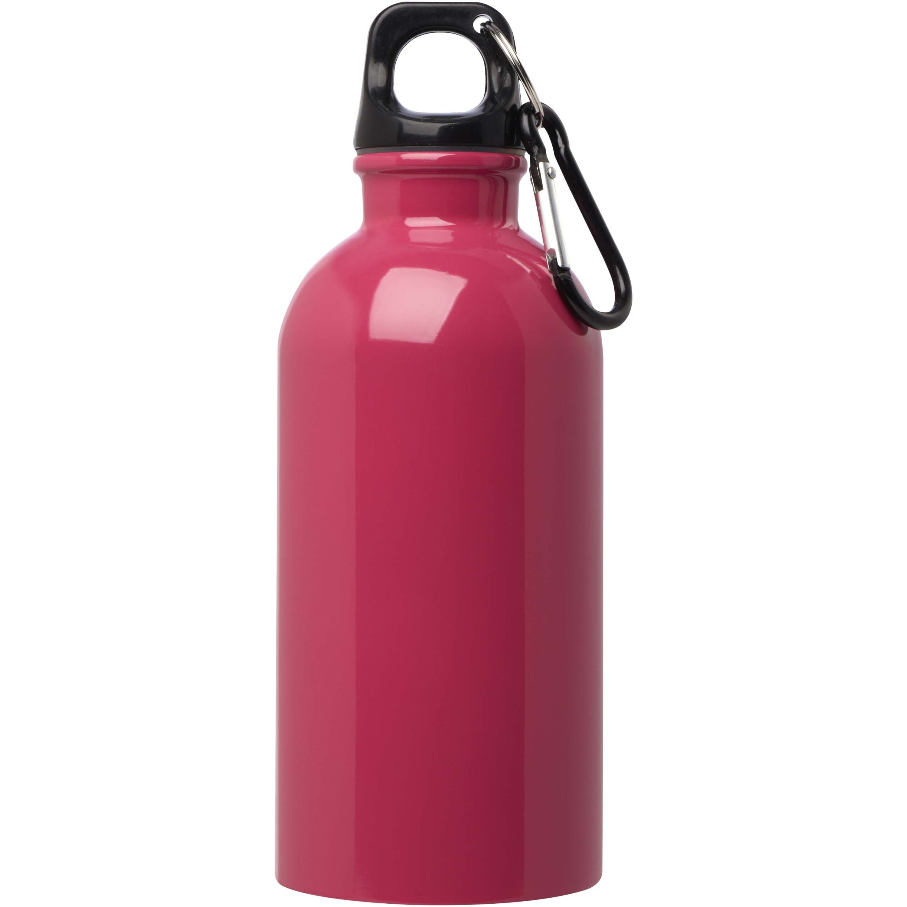 PF Concept 100860 - Bouteille d'eau Oregon de 400 ml simple paroi en acier recyclé certifié RCS avec mousqueton
