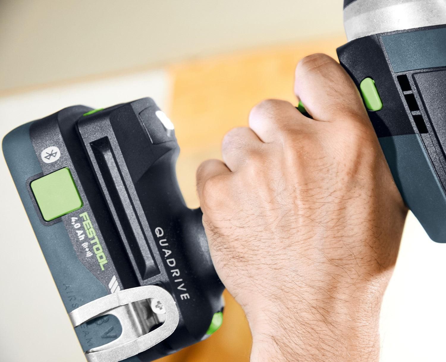 Festool TDC 18/4 5,0/4,0 I-Set QUADRIVE Accu Schroefboormachine 18V 4.0/5.0Ah    1x Hulpstuk in Systainer - 577612
