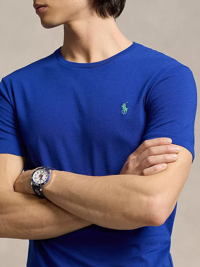 POLO RALPH LAUREN T Shirt Custom Slim Fit blau