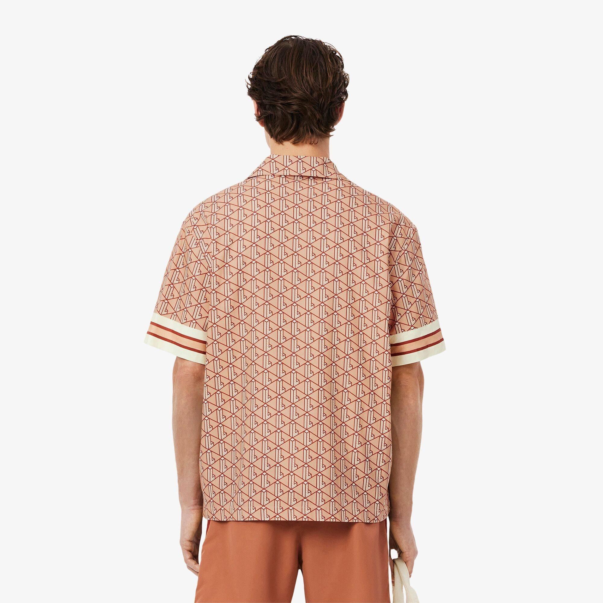 Lacoste All Over Patterned Short Sleeve Shirt