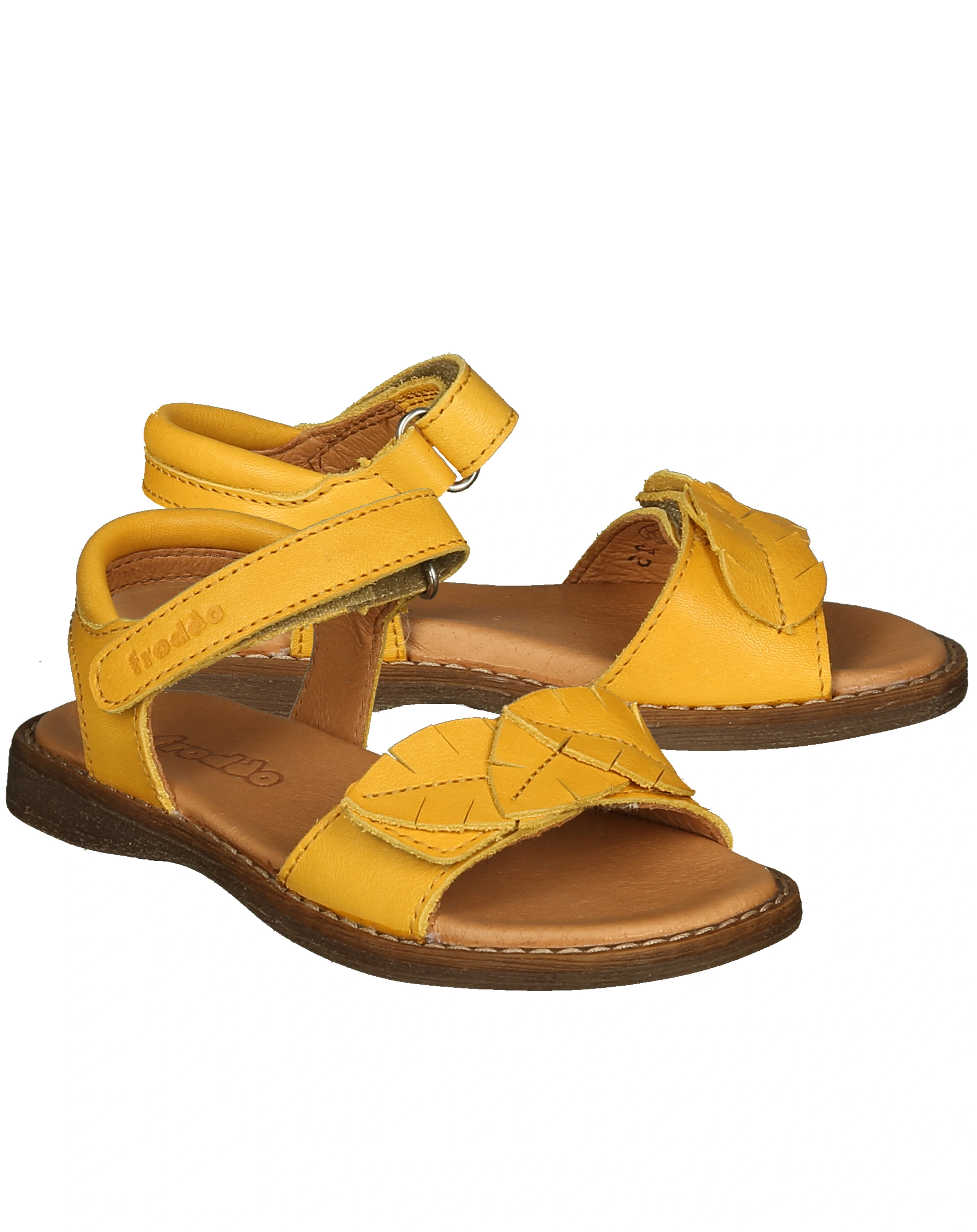 Sandale LORE LEAVES in dark yellow