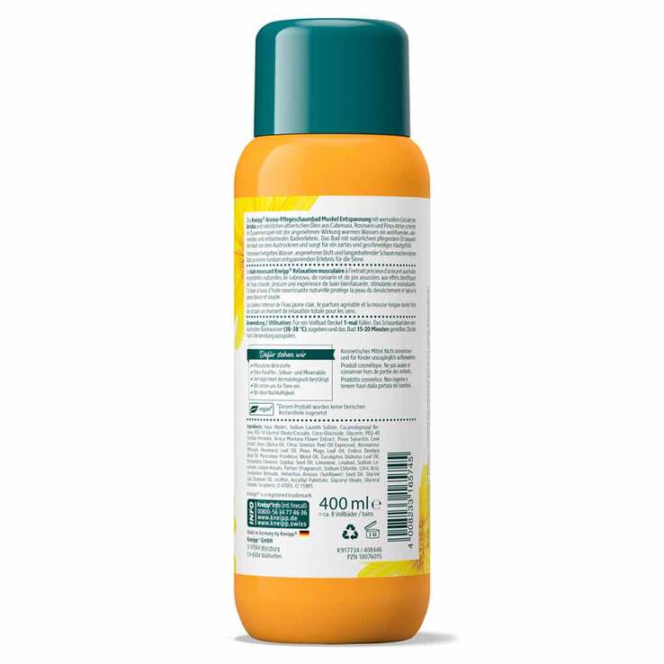 Kneipp Aroma-Pflegeschaumbad Muskel Entspannung, 400 ml