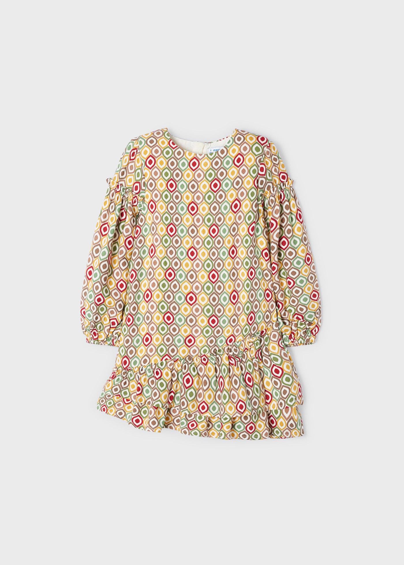 Vestido viyella estampado para meninas
