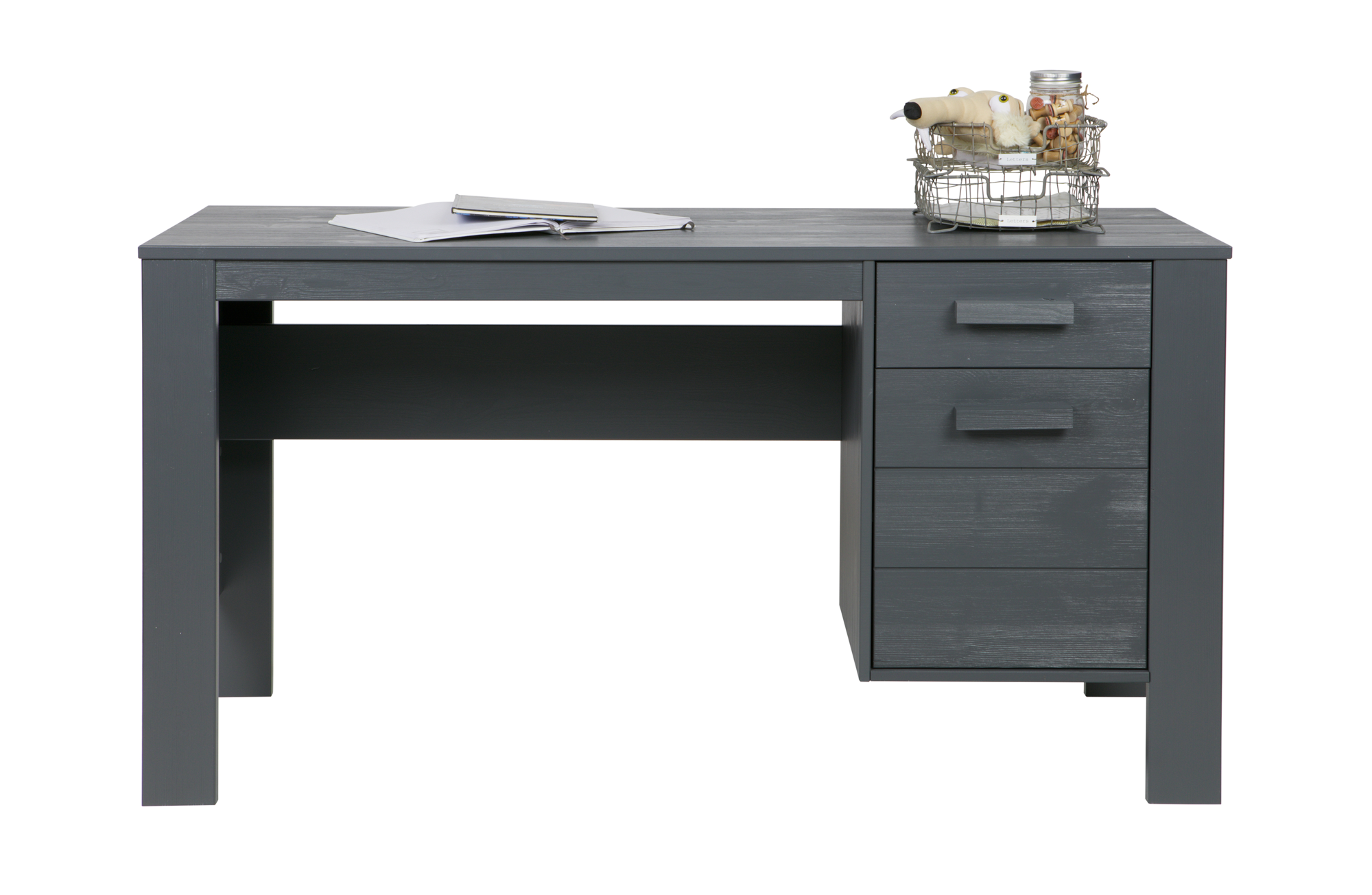 WOOOD bureau Dennis Bureau Dennis - Staal Grijs