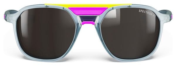 Lunettes Julbo Slack Cover - Spectron 4 - Bleu Translucide Brillant/Rose