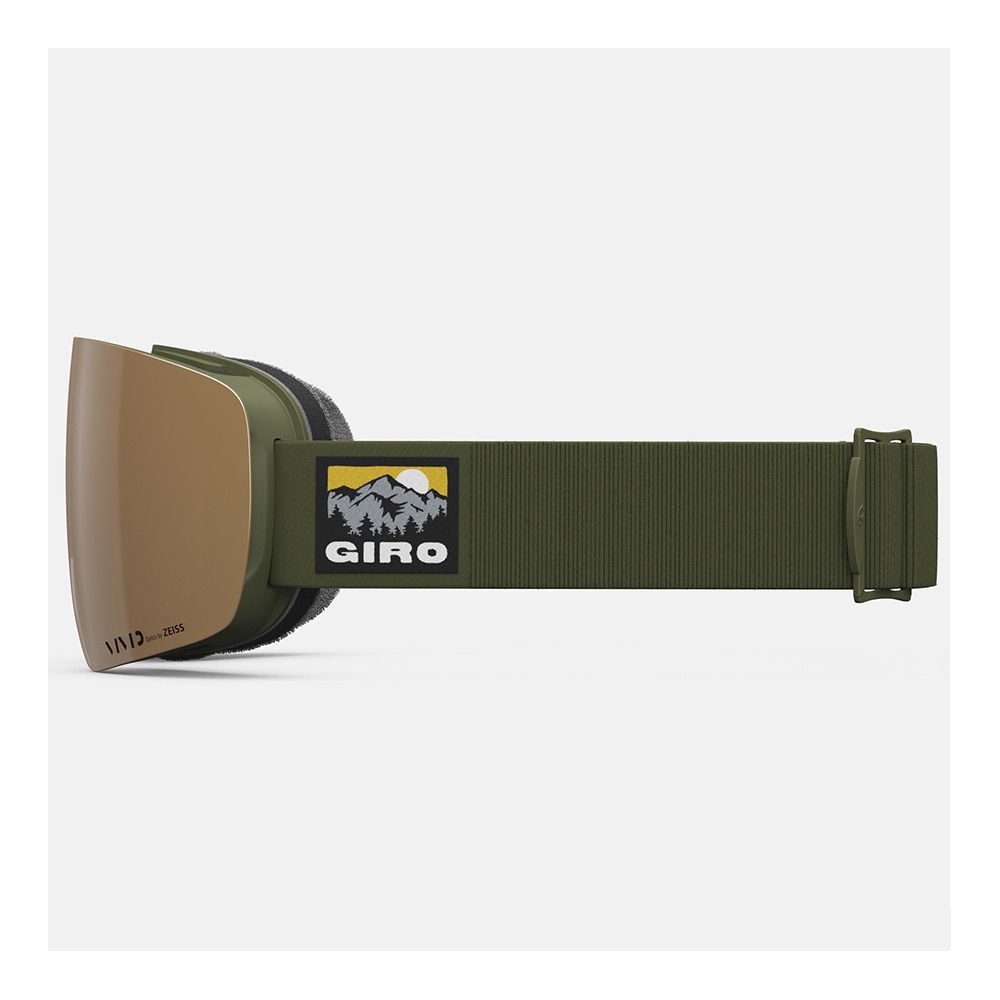 Giro CONTOUR - Masque ski + écran supplémentaire vivid infrared trail green vista/vivid petrol