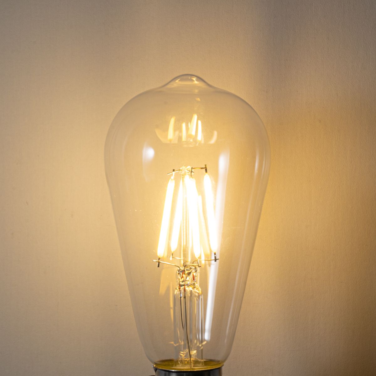 Set van 5 E27 dimbare LED lampen ST64 clear 5W 600 lm 2700K