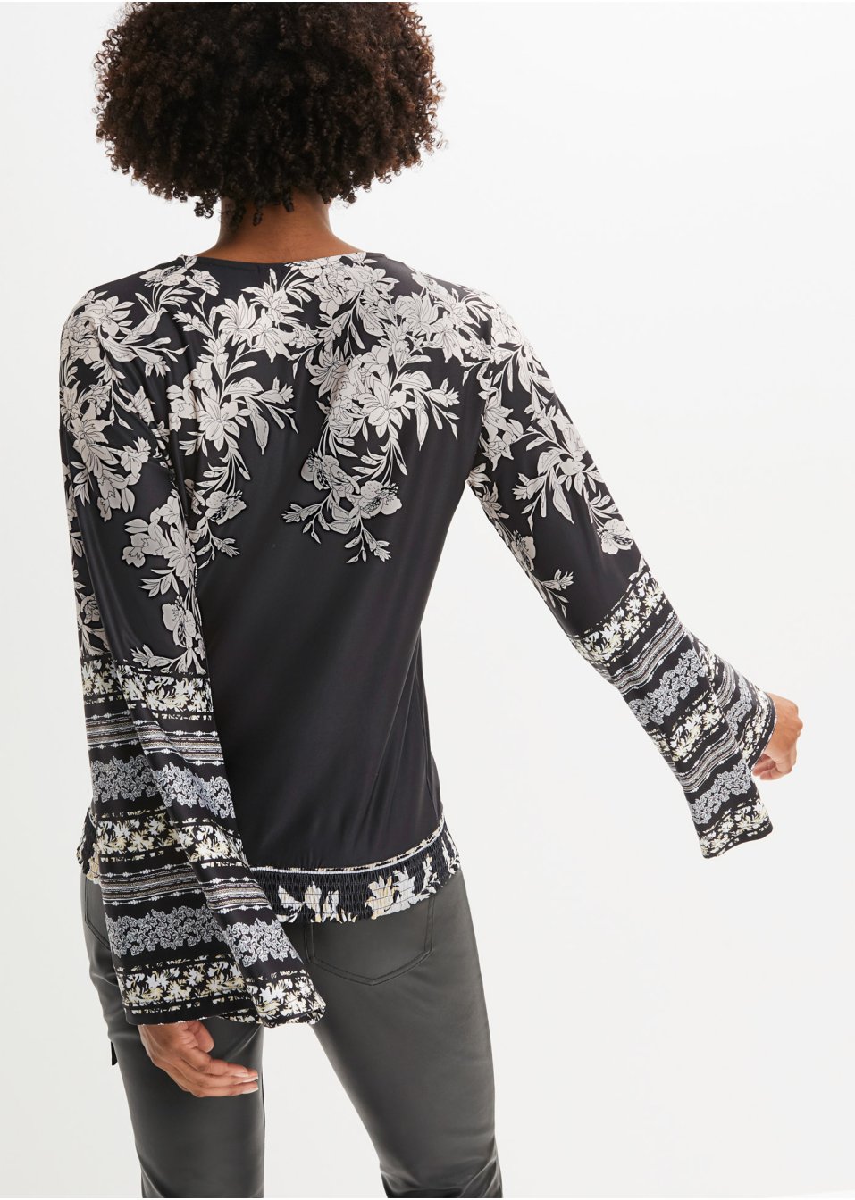 Blouse portefeuille en jersey
