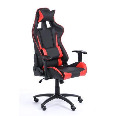 Fauteuil gamer SPORTING - accoudoirs réglables - noir et rouge