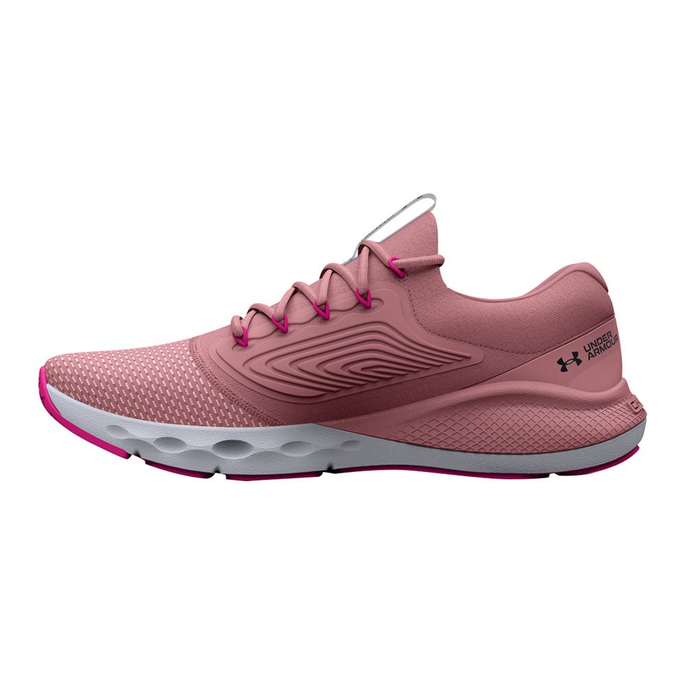 Under Armour UA CHARGED VANTAGE 2 - Chaussures running Femme pink elixir/pink elixir/downpour gray
