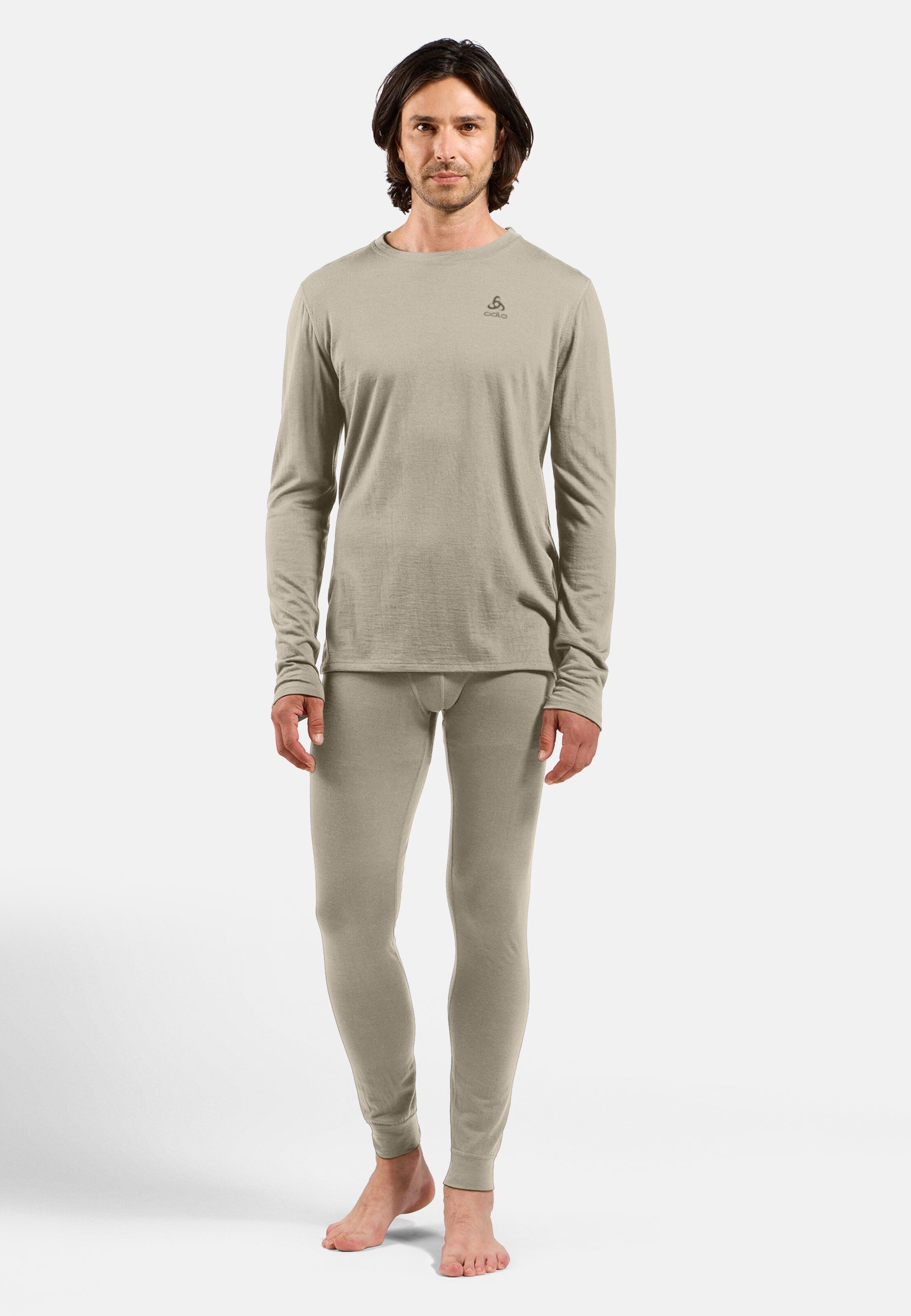 Natural Merino 160 Base Layer Langarmshirt in agate gray