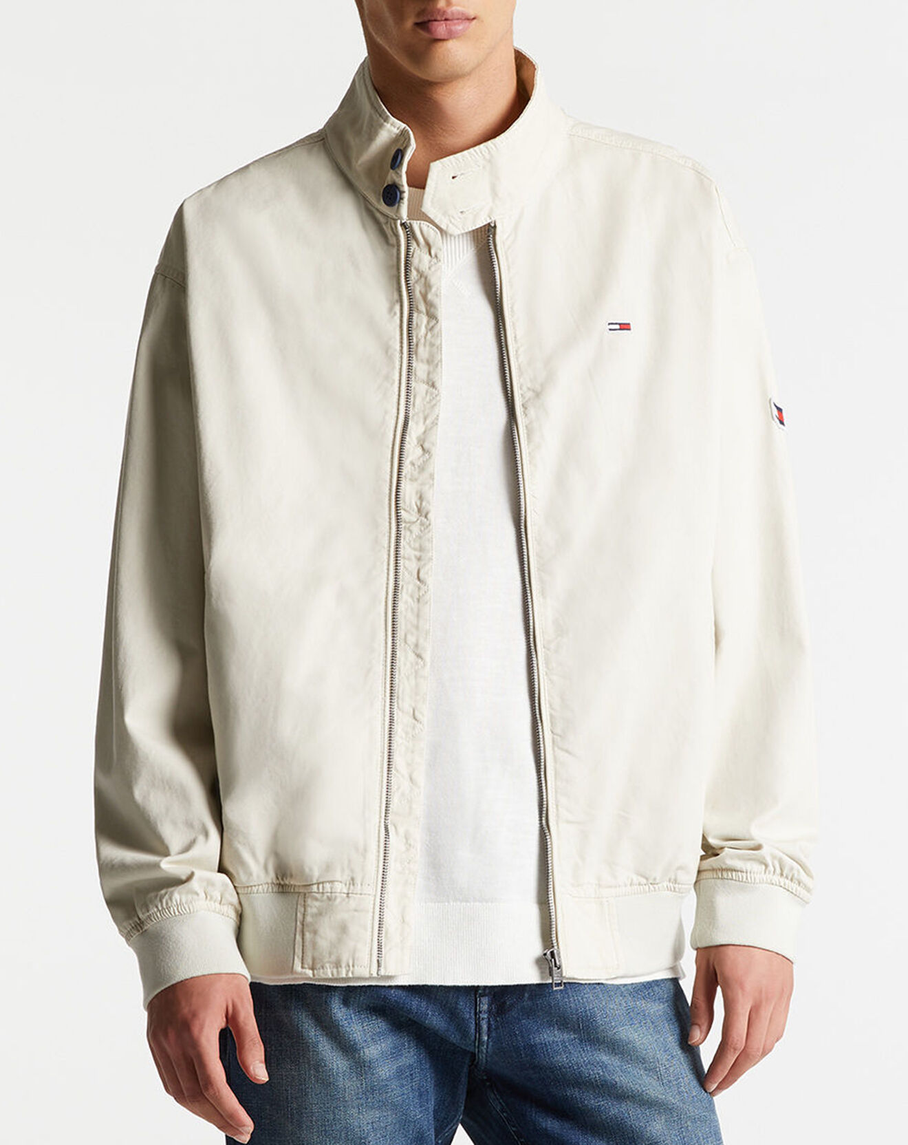 Tommy Jeans Blouson Flag écru