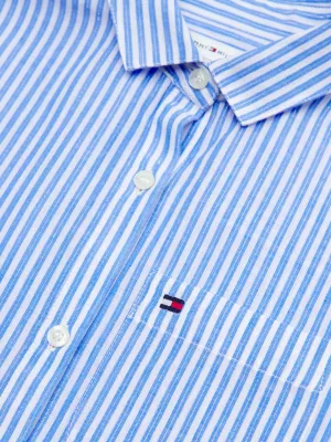 Blusa de corte folgado com listras metálicas