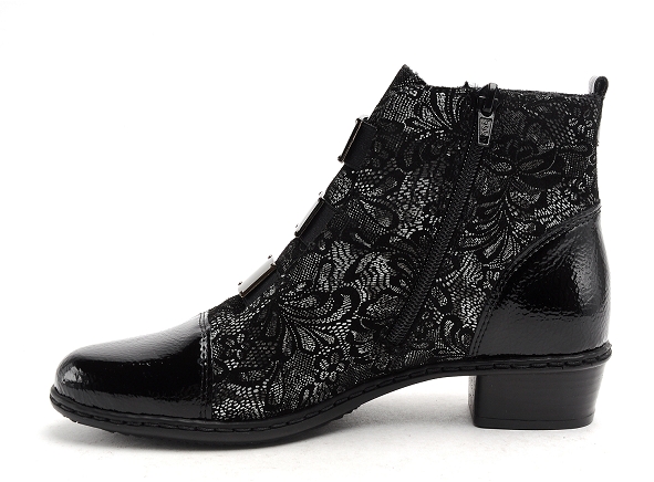 Rieker boots bottine plates femme y07c9 noir