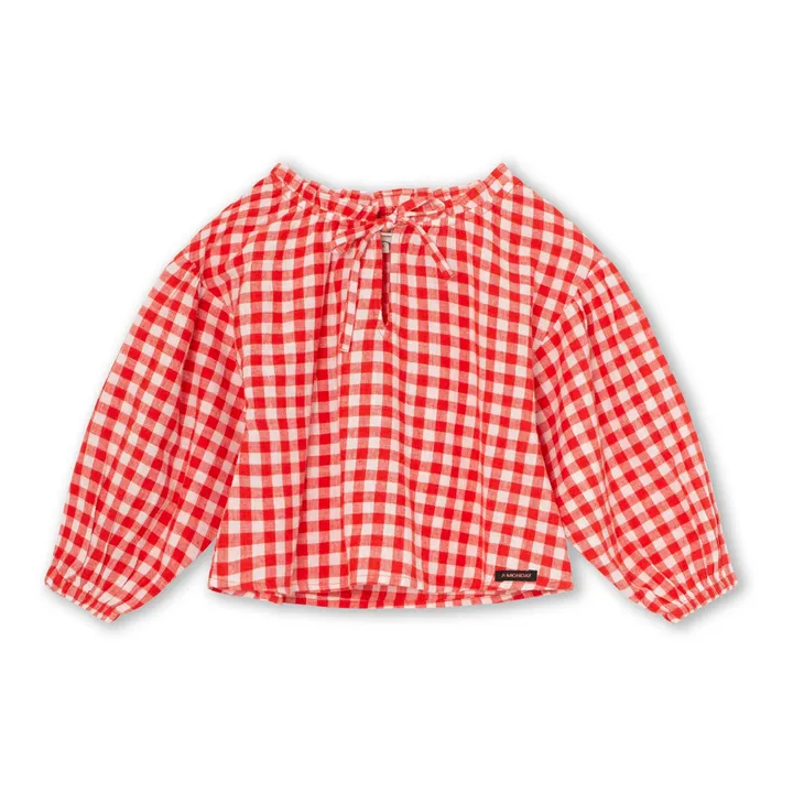 A Monday in Copenhagen Blouse Elisa Vichy Coton Bio | Rouge