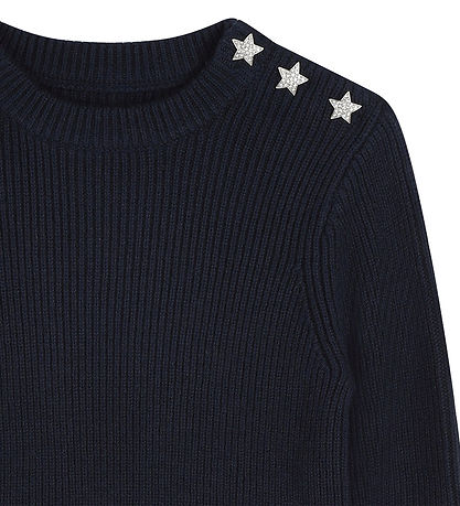 Zadig & Voltaire Bluse - Wolle/Polyamid - Nacht m. Sternen