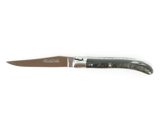 Laguiole Pocket Buffle Brut 14C28 Couteau de Poche - Laguiole par Fontenille Pataud