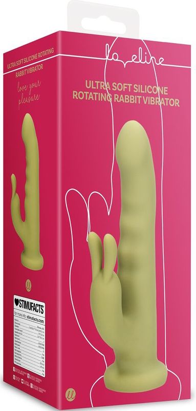 Ultra zachte silicone roterende rabbit vibrator