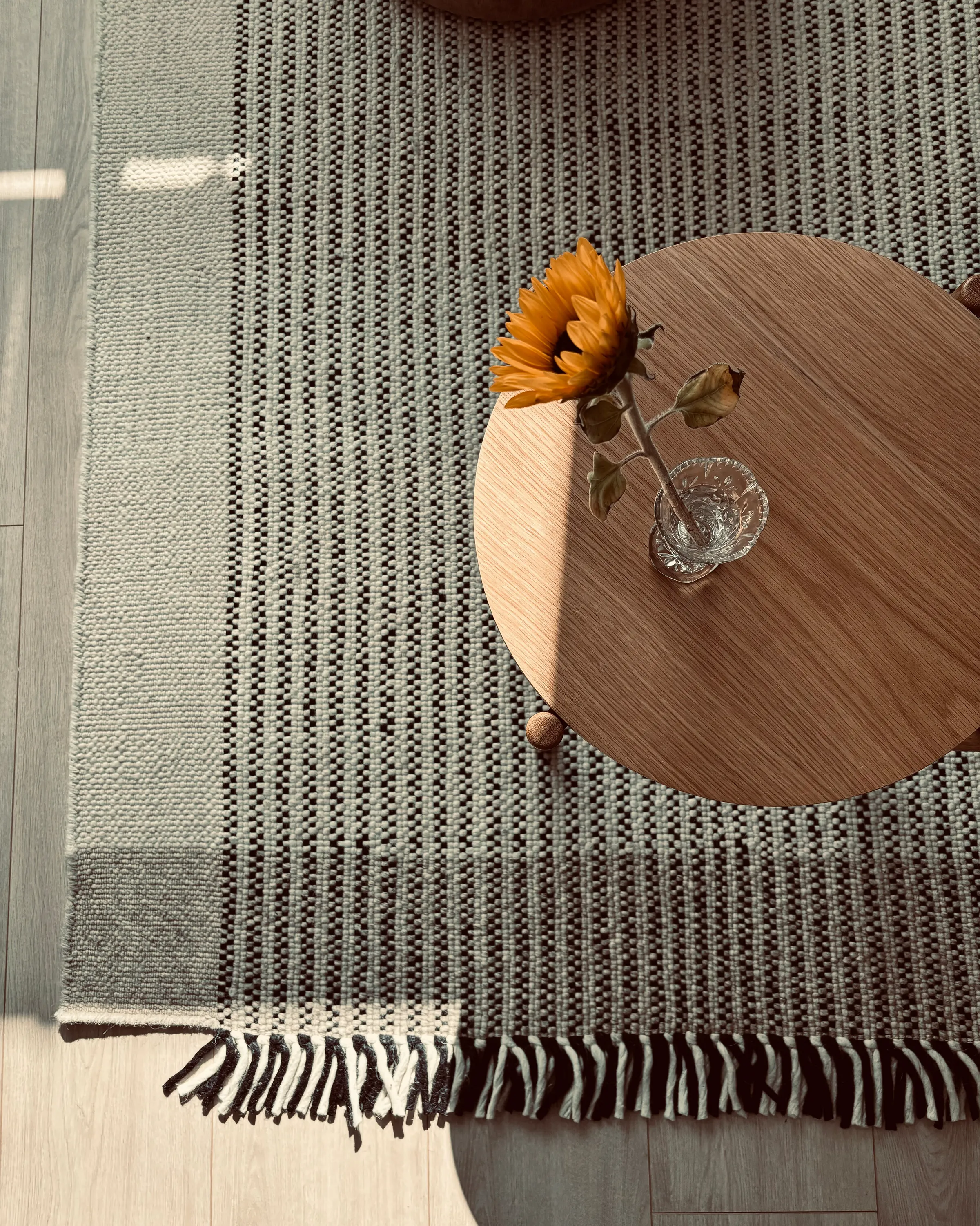 Vloerkleed DIVARLI Beige 160 x 230 cm Wol