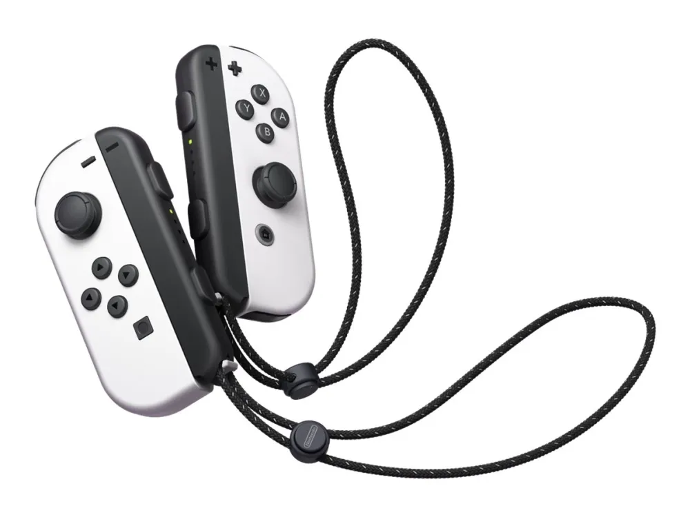 Nintendo | Switch OLED - Spilkonsol - Full HD - 64GB - Hvid | Inkl. 2 x Joy-Con (Hvid)
