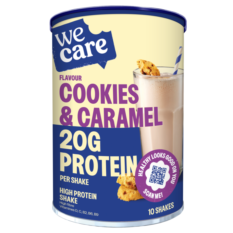 WeCare High Protein Shake Cookies & Caramel340gr