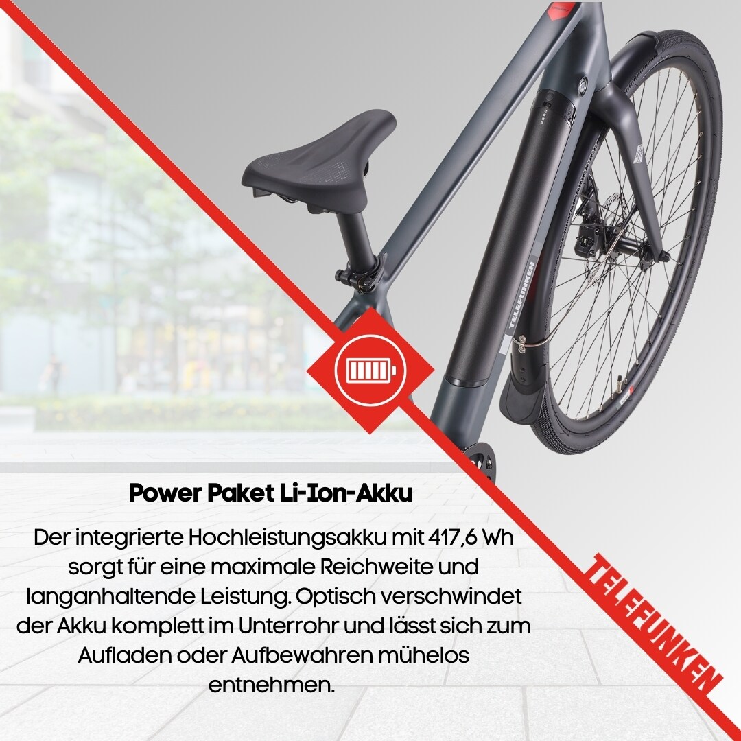TELEFUNKEN UH210 E-Urban-Bike Herren 28