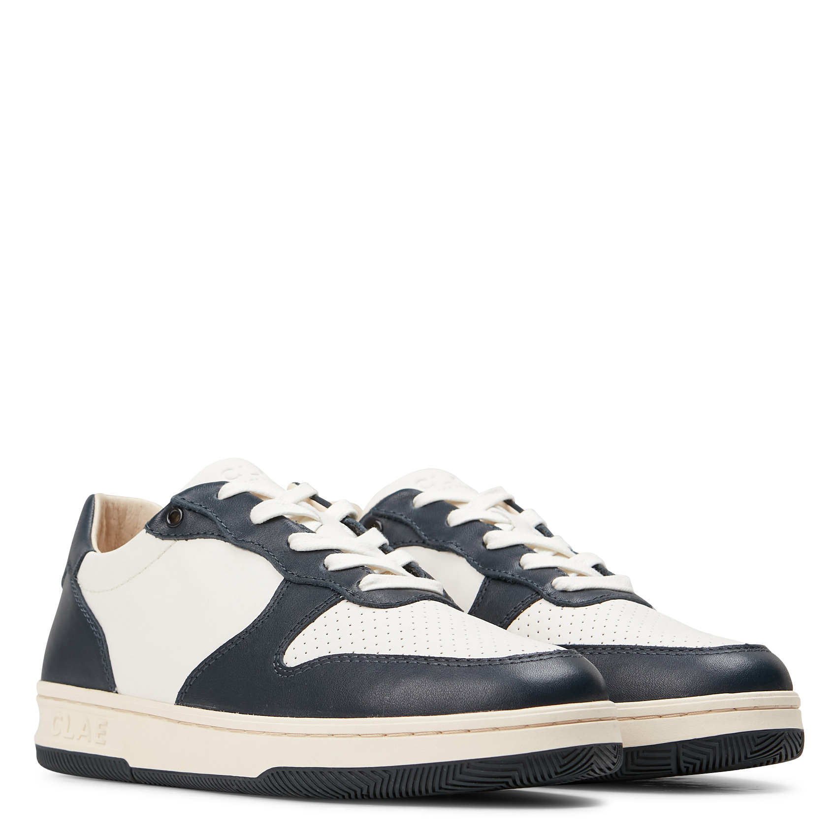 MALONE - Baskets basses en cuir| Blanc