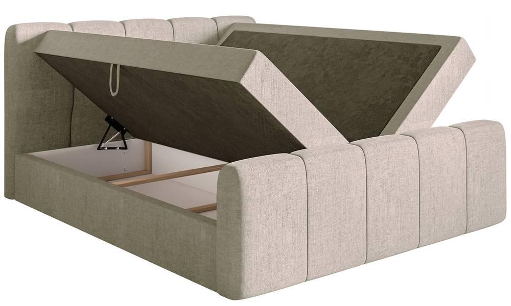 NADUVI Collection Boxspring Chloe 200x200 chenille met opbergruimte