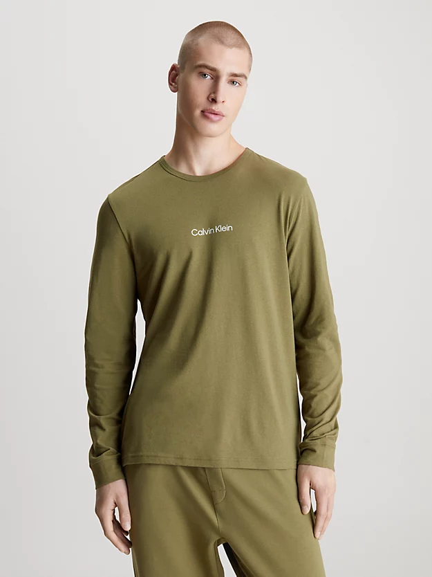 Camiseta de manga comprida para relaxar - Estrutura Moderna