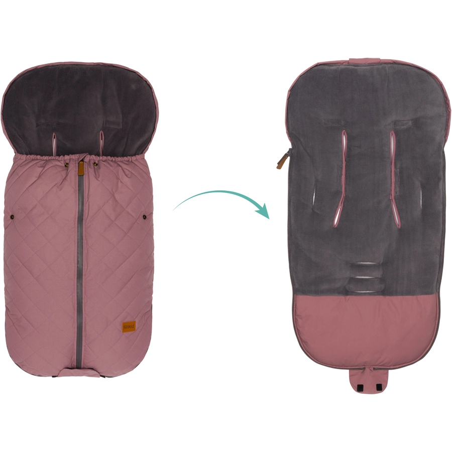 fillikid Winterfußsack Kamet Altrosa