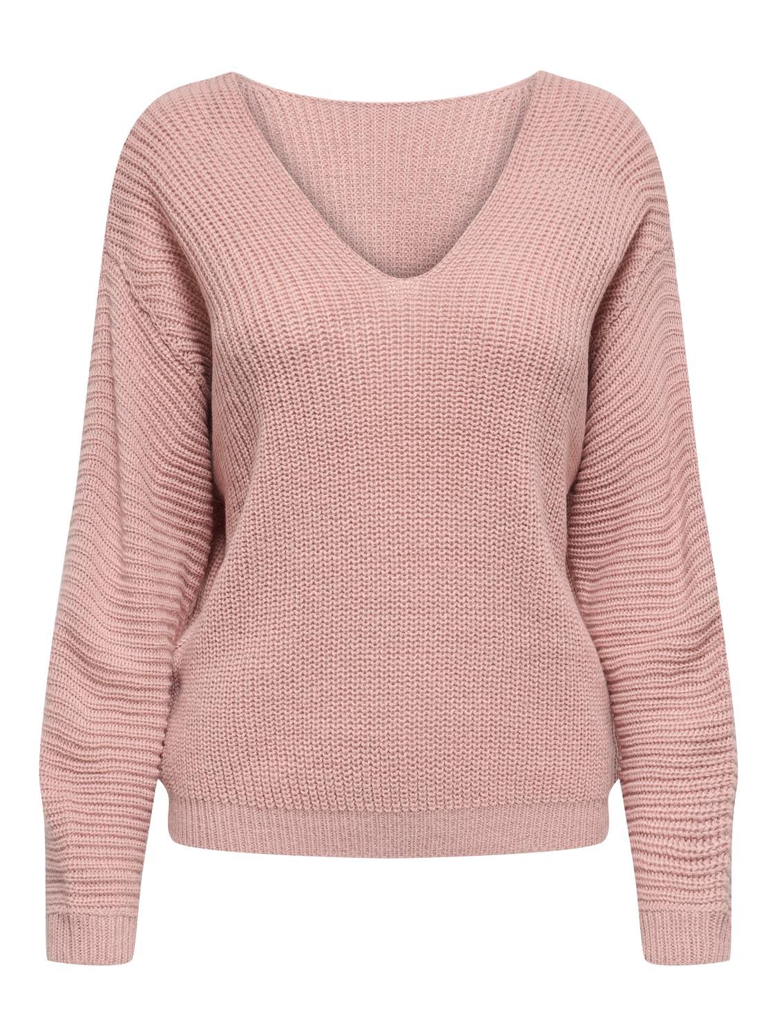 JDYJUSTY Strickpullover Woodrose