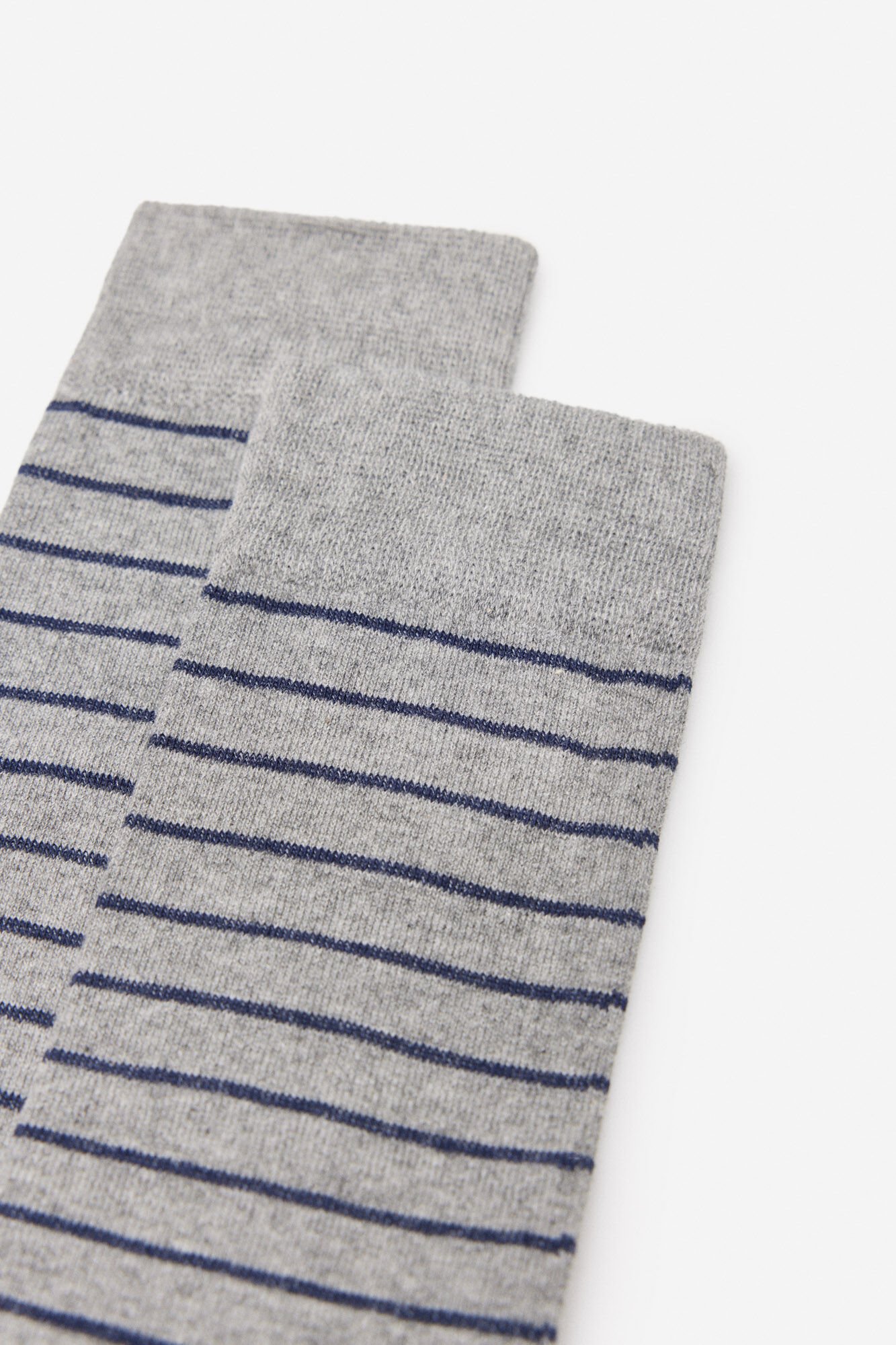Calcetín de micro raias - Gris