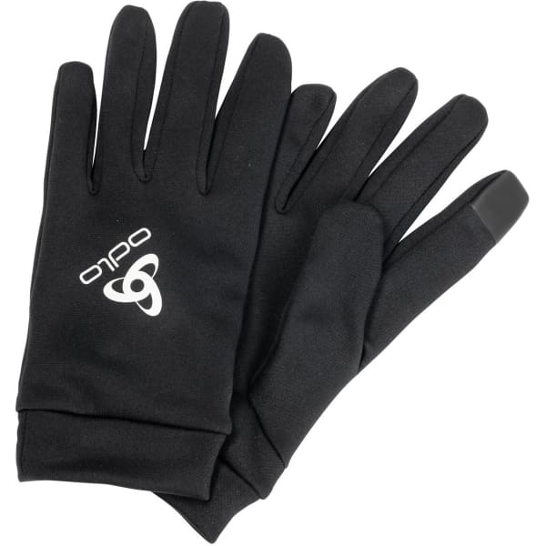Gant running ODLO GLOVES STRETCHFLEECE LINER ECO E-TIP BLACK