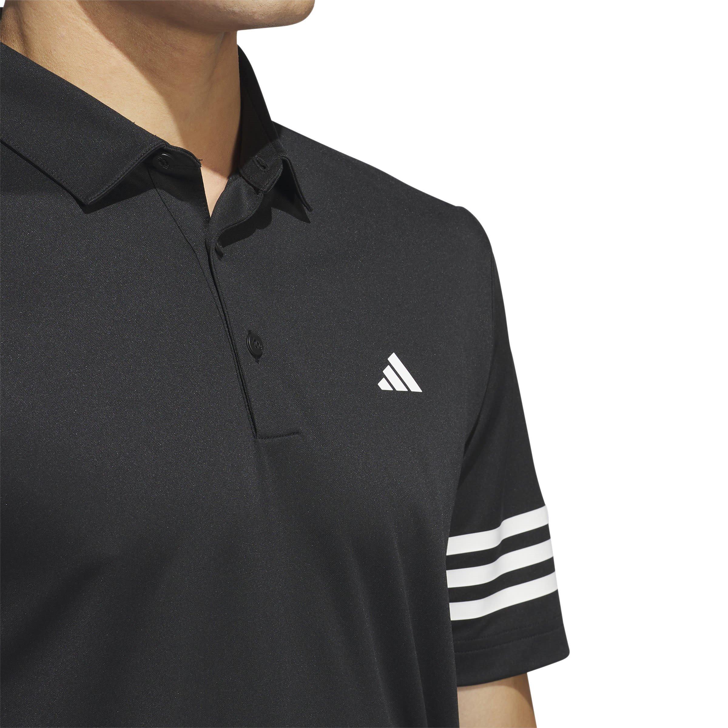 adidas 3 Stripe Polo Shirt Mens