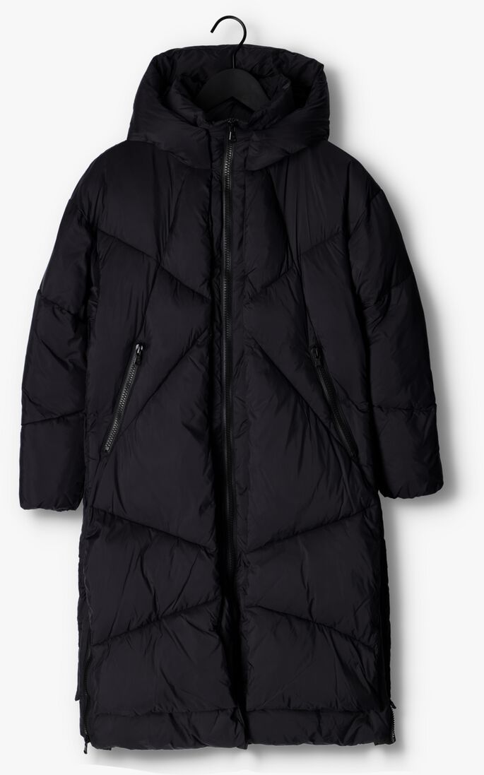 CANADIAN zwarte canadian gewatteerde jas eugenie recycled long