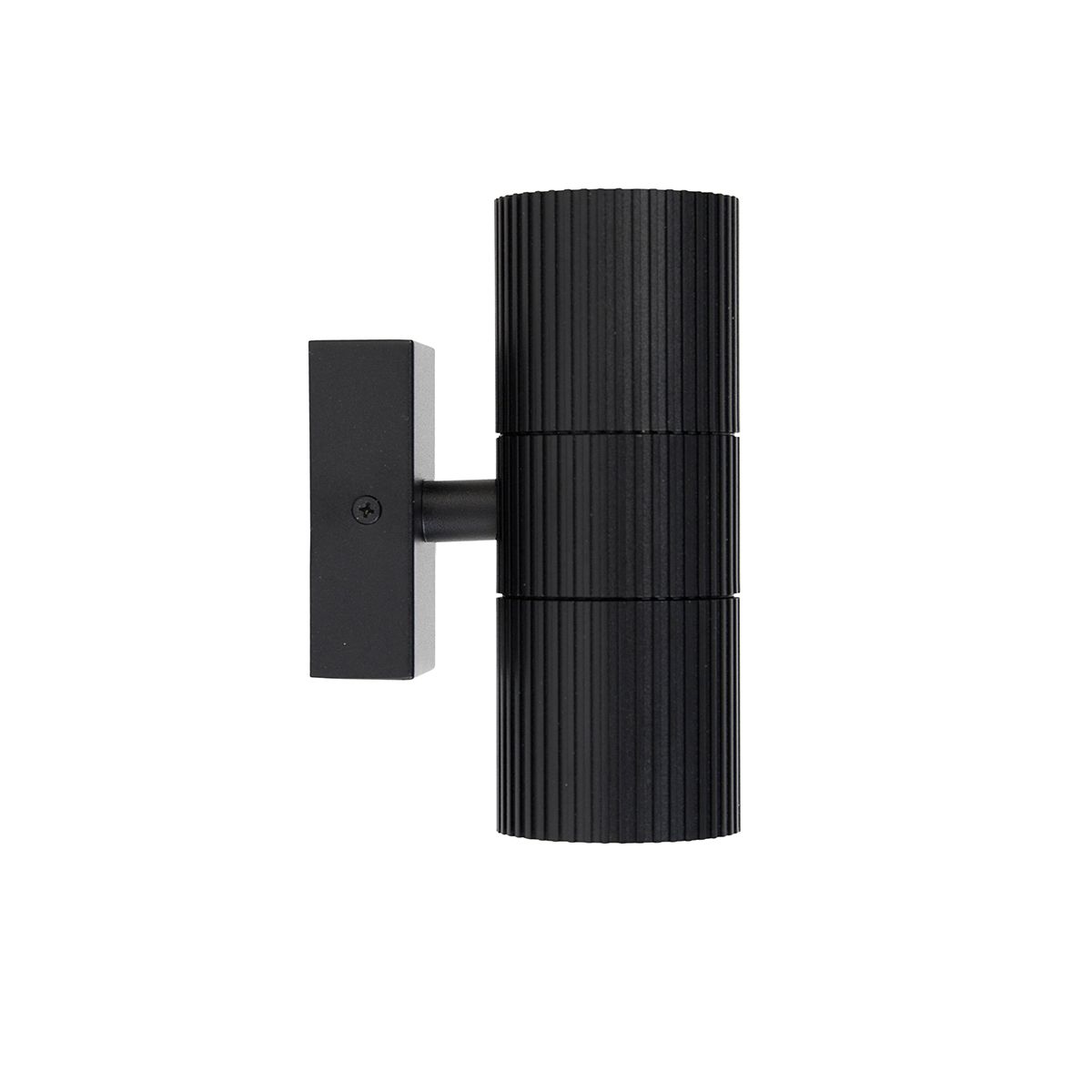 Industriële buiten wandlamp zwart 2-lichts IP44 - Vigo