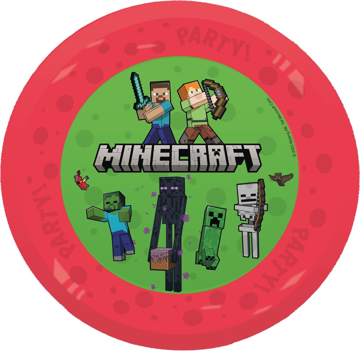 Minecraft Borden Herbruikbaar 21cm 4st
