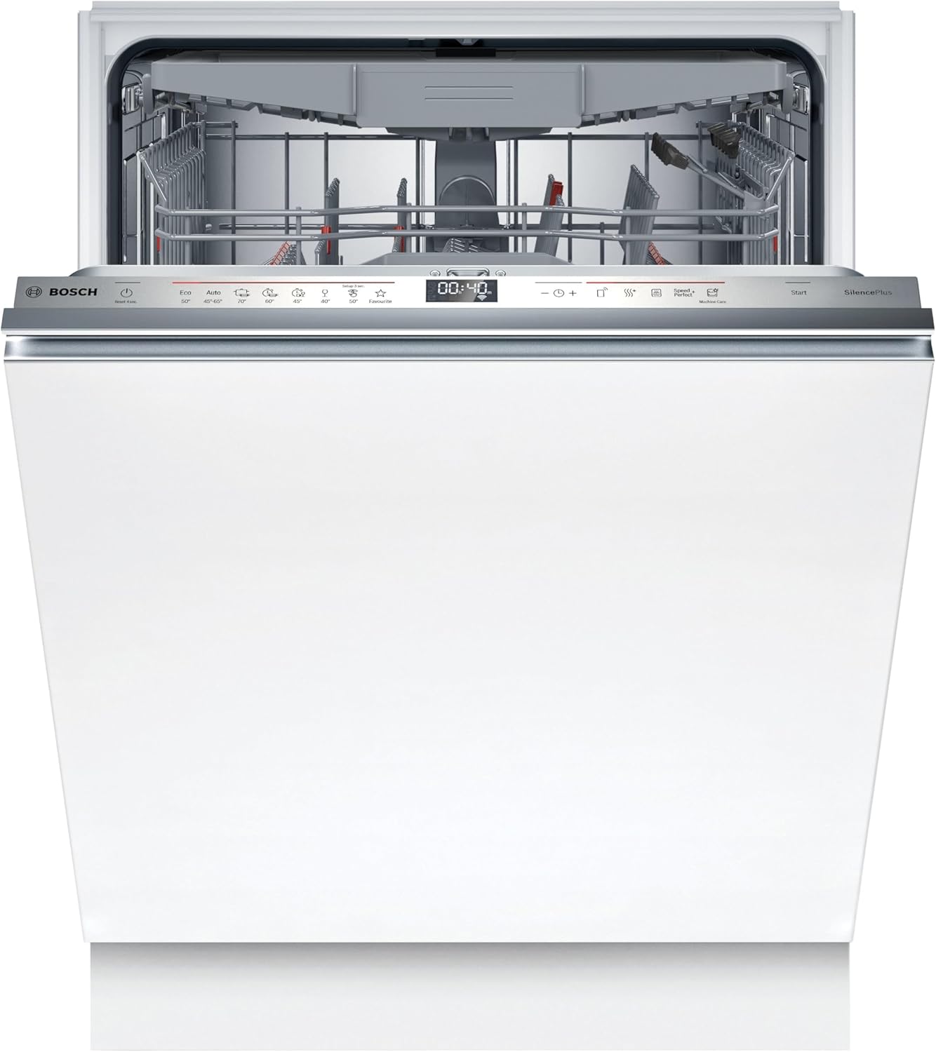 Bosch SMD6ECX12E, Serie 6, Smarter Geschirrspüler Vollintegriert 60 cm, Besteckschublade, Spülmaschine Made in Germany, besonders Leise, Extra Trocknung, starke Reinigung, Rackmatic, Programmassistent
