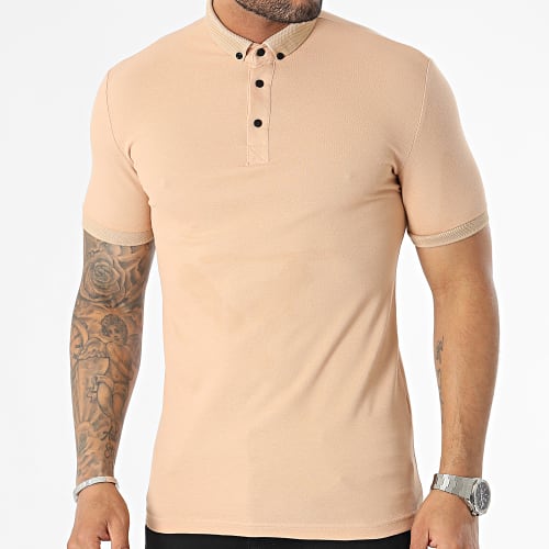Polo Manches Courtes Beige