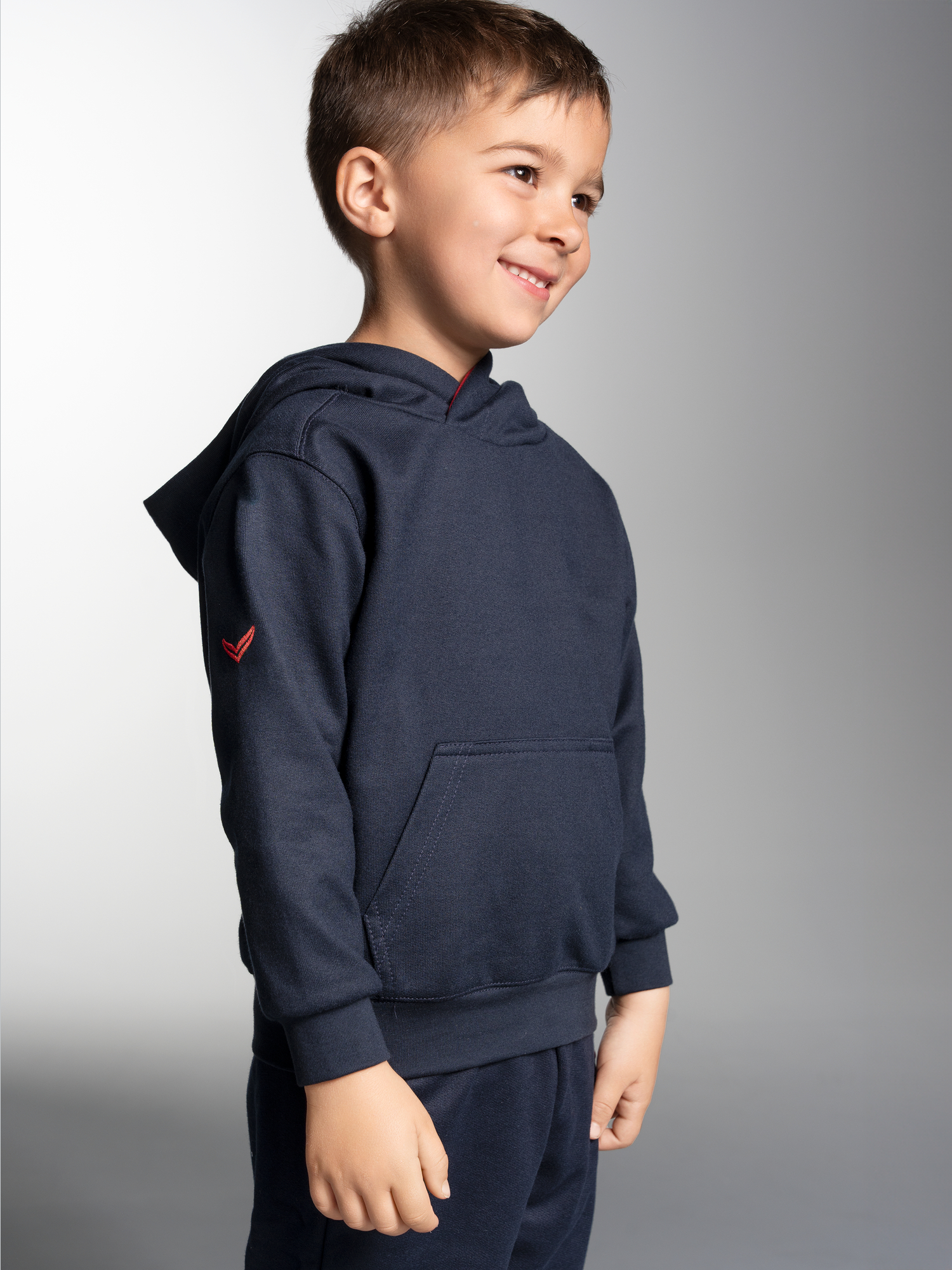 Kapuzenpullover mit Kängurutasche Navy