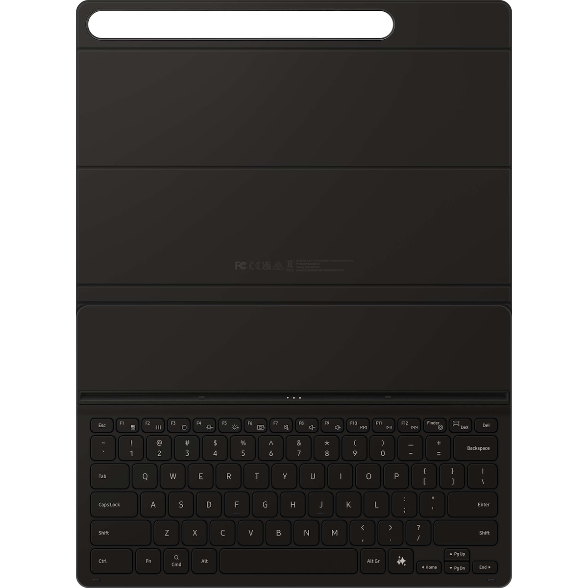 Samsung Galaxy Tab S10+/S9+/S9 FE+ Slim tastaturdeksel (sort)