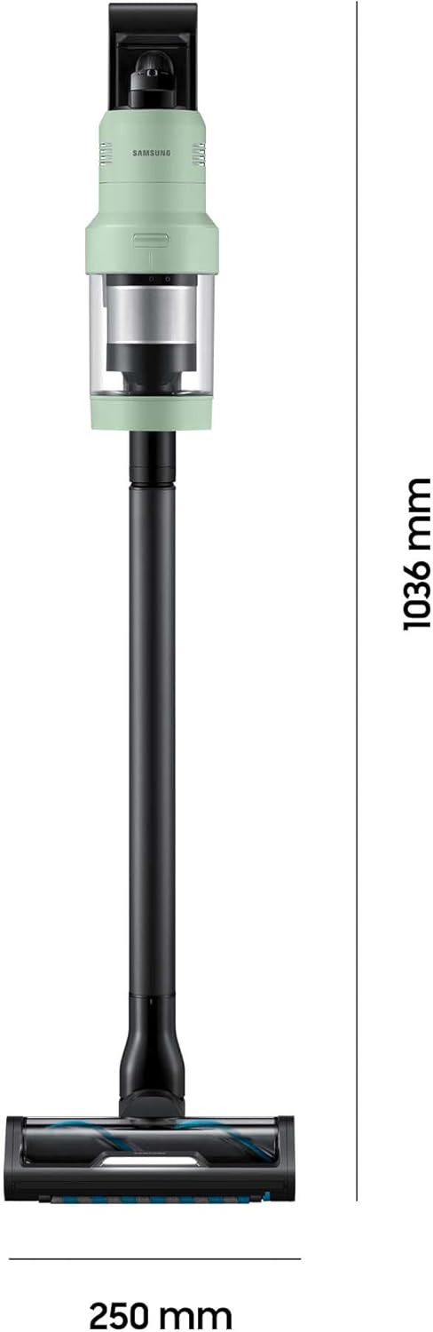 Samsung VS90F40EEM/WD Bespoke AI Jet Ultra Akku+ CompleteClean, Akku-Handstaubsauger inkl. Zubehör, 400 W, 2 Akkus, All-In-One-Station, Active Dual & Slim LED+ Bürste, Pet Tool+, Satin Mint