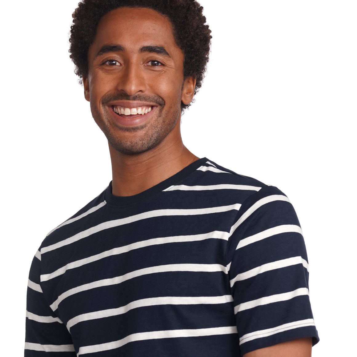 VanVaan Herren T-Shirt mit Streifen dunkelblau / weiss