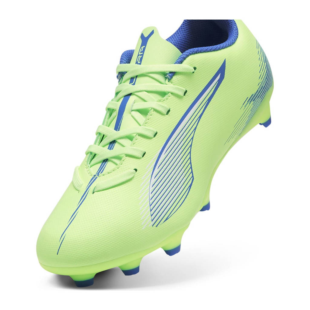 Puma Ultra 5 Playjunior voetbalschoenen geel/wit/blauw