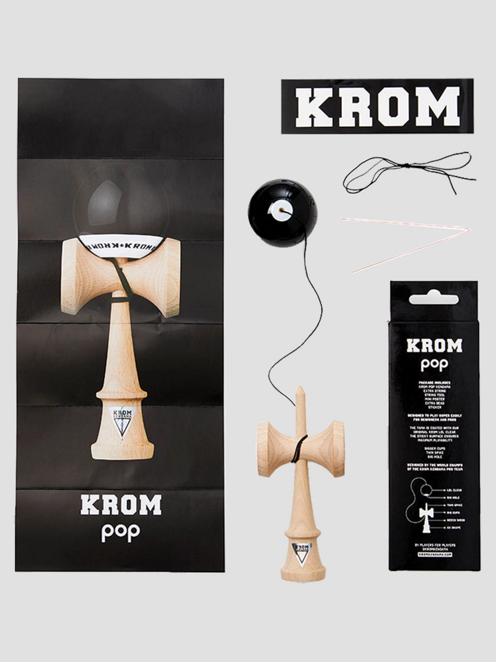 Kendama Krom Krom Pop black