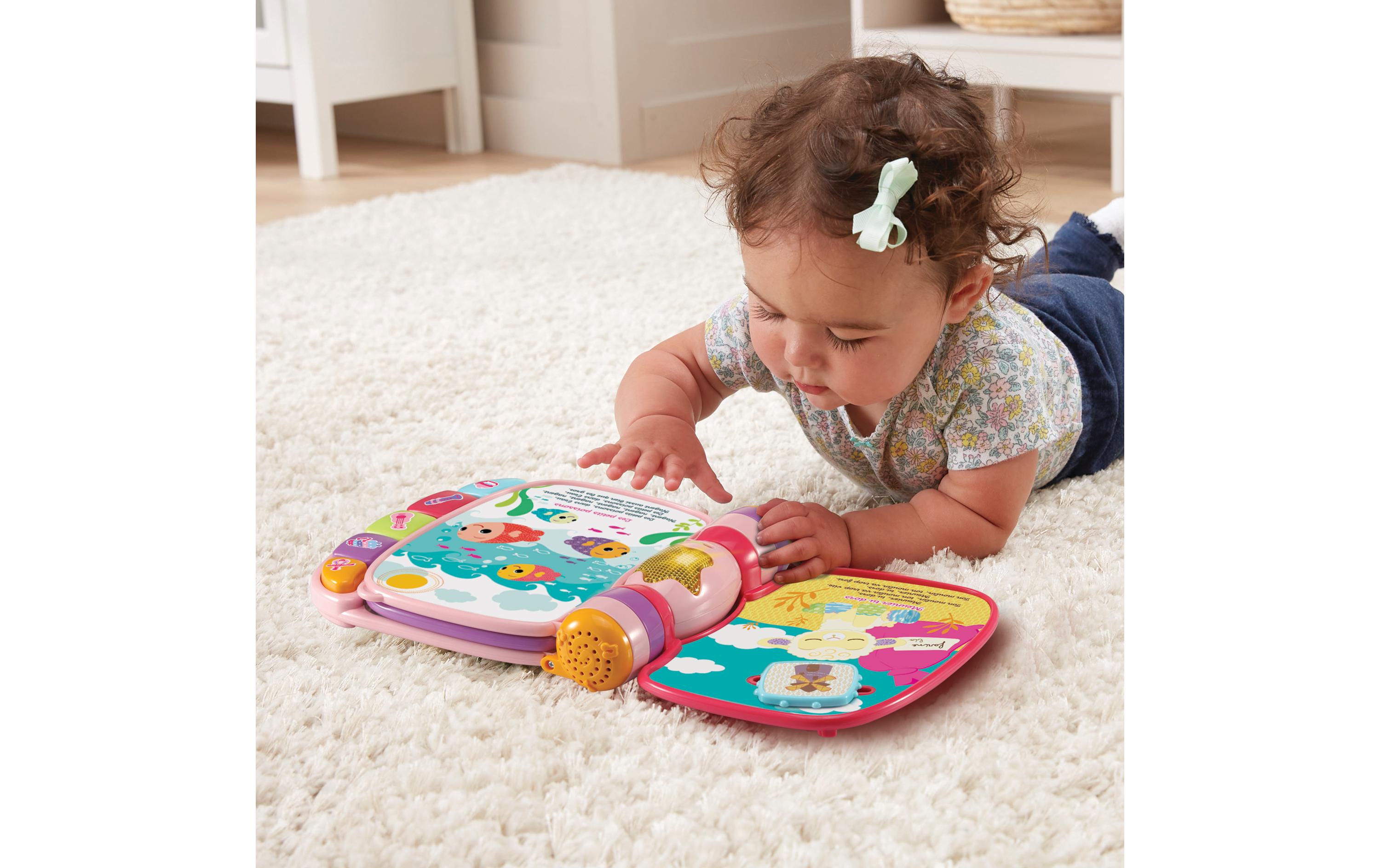 Super livre enchanté des Baby loulous rose -FR-Lädt zum Spielen, Zuhören und Mitsingen ein